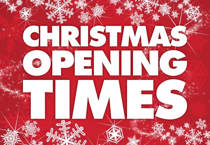 Festive Opening Hours